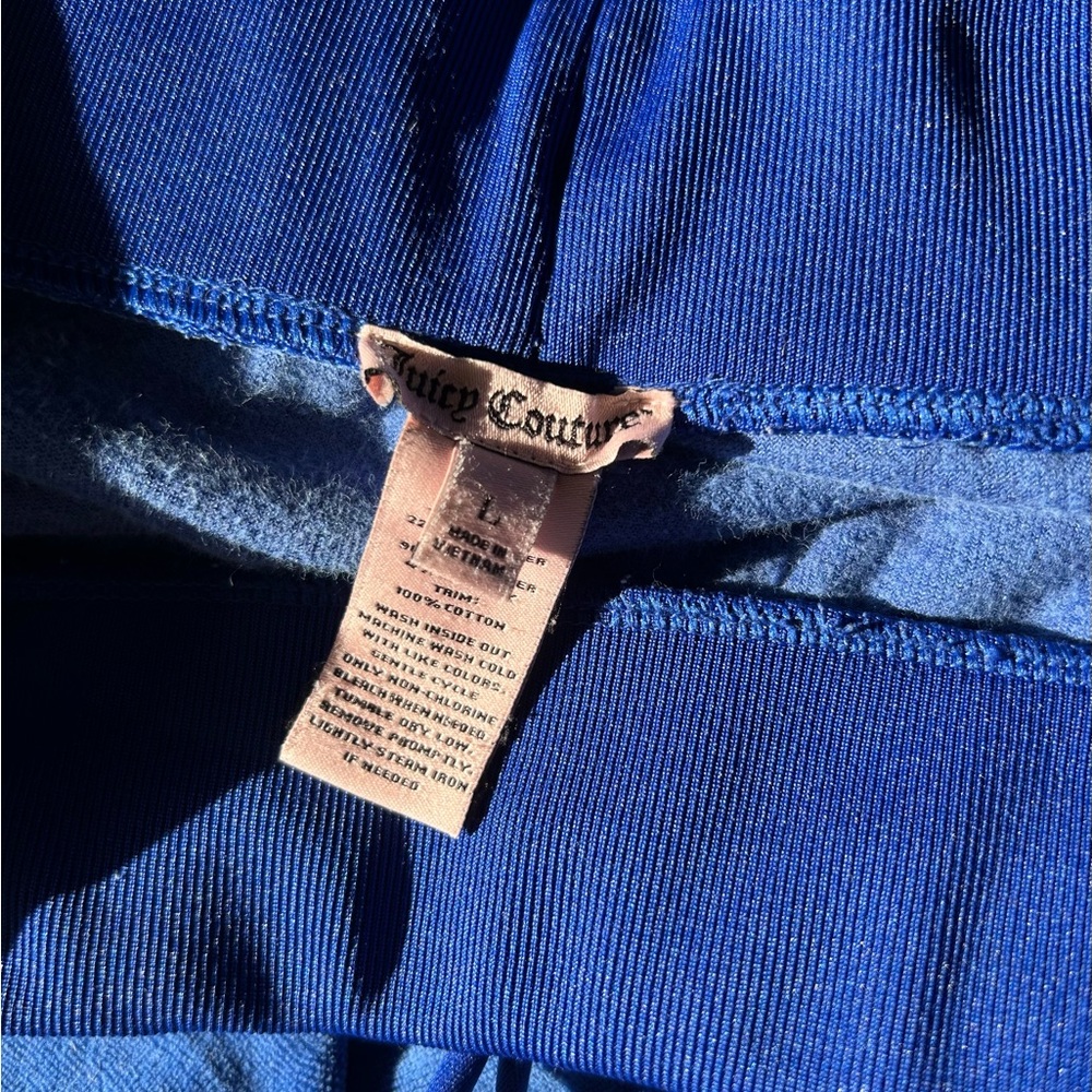 Juicy Couture Royal Blue velour joggers - Picture 2 of 5